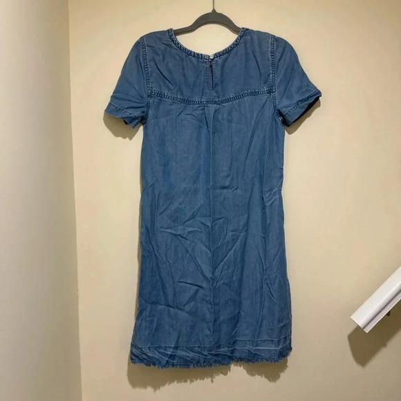 Women’s BeachLunchLounge Brand Denim Blue Short Sleeve Summer Midi Dress Size  S - Picture 11 of 15